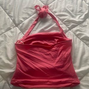SHEIN pink halter top